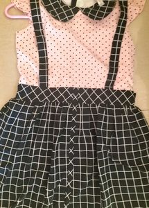 Black Pink Dress For Girls