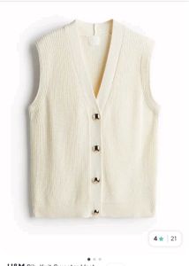 Chic Off-White Button-Up Vest