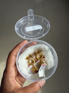 Beautiful 1 Gram Gold Earrings