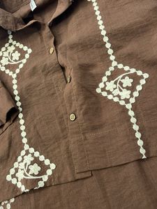 Boho Embroidered Shirt