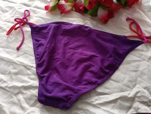 Stylish Bikini Bottom - Purple &amp; Orange
