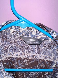 Boho Paisley Print Button-Down Shirt