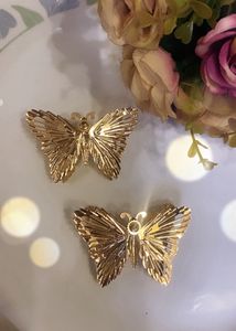Vintage Butterfly green earrings