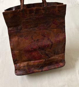 Ethnic Hand Embossed Vintage Leather Bag