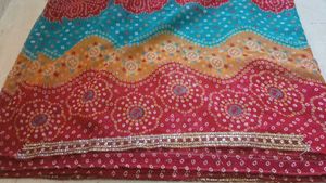 Beautiful multi colour Bandhani Saree