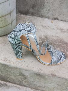 Stylish  Print Block Heels