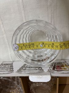 🆕3 pc High Quality Big Heavy Glassware Bowls Set