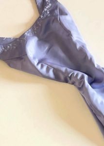 Elegant Lilac Satin Dress with Beading