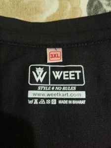BRAND NEW CONDITION WEET Peace Forever Black T-Shi