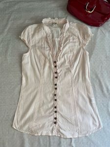 Elegant Women's Pink Button-Up Top