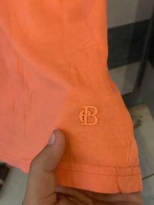 Orange Crew Neck T-Shirt