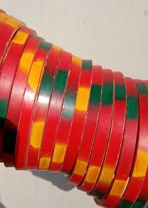 Vibrant Stack of Bangles