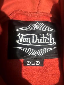 Von Dutch Orange Hoodie