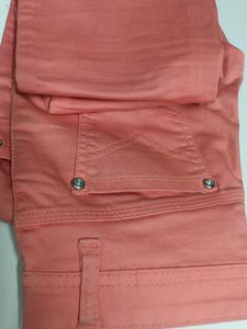 Coral Skinny Fit Pants for girls and women