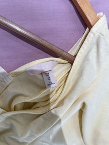 Yellow Ruffled Mini Dress