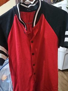 Casual RED color Cotton Tshirt