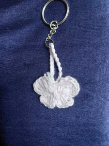 Crochet butterfly bag charm and keychain