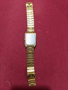 original big dial Titan Gold-Tone men Watch