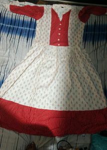Yellow &amp; White&amp;Red Dress