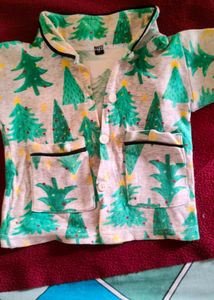 Night suit Adorable Christmas Tree Pajama Set