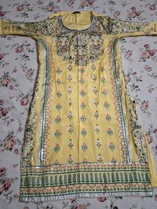 Aurelia Beautiful Yellow Kurta Set with Dupatta
