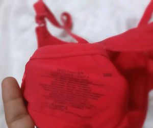 Vibrant Red Padded Bra