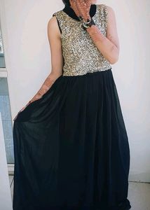 Sparkly Gold Sequin Party Dress