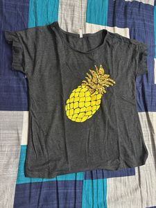 Gray Pineapple Tee