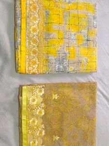 Haldi Special Suit Yellow Combo
