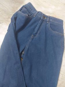 Women's Wide Leg Blue Jeans