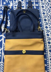 Stylish Two-Tone Crossbody Bag