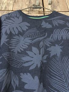 Men's Blue Tropical Print Sweatshirt