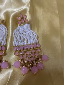 Pink Tassel Earrings