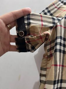 Burberry Print Classic Plaid Short Sleeve Shirt