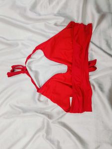 🇳🇿💫🎀Red Halter Bikini Top