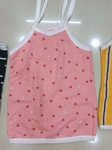 Pack of 4  baby Spaghetti Tops
