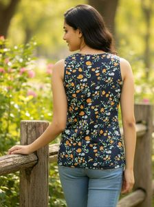 New Floral Print Tank Top