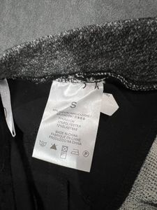 Black &amp; Grey Zip Detail Pants