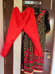 Handwork Embroidered Black suit set