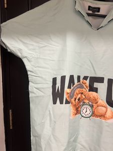 Cute Bear Graphic Sleep Shirt