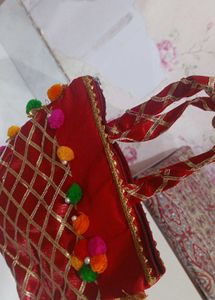Hot Pink And Red Bag