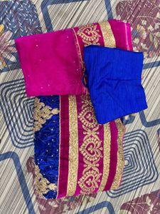 Royal Blue Embroidered Lehenga Skirt