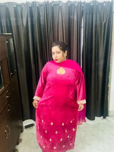 New Velvet Designer Kurti designed by me
