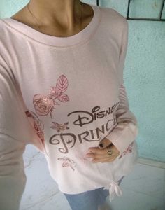 Disney Princess "Girls" Pink Tie-Front Top
