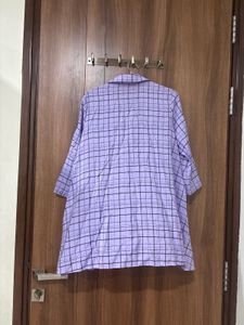 lavender shirt