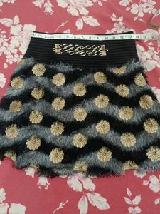 Unique Flower Mini Skirt