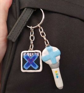 TXT Freeze Lightstick Keychain Set