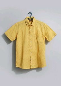 Yellow Polka Dot Casual Shirt