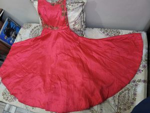 Designer Pink Stylish heavy Party Wear Gown