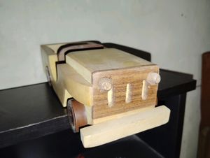 Handmade Wooden Toy Jeep
